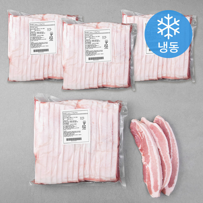 미트코리아 스페인 삼겹 15mm (냉동), 2.5kg, 4개