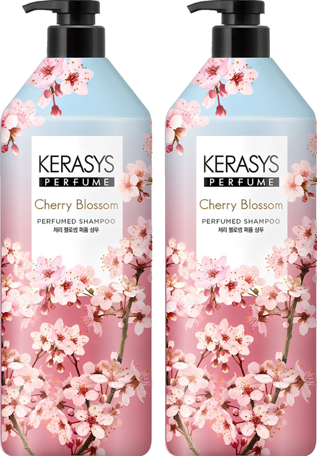 케라시스 퍼퓸 체리블라썸 샴푸, 1L, 2개