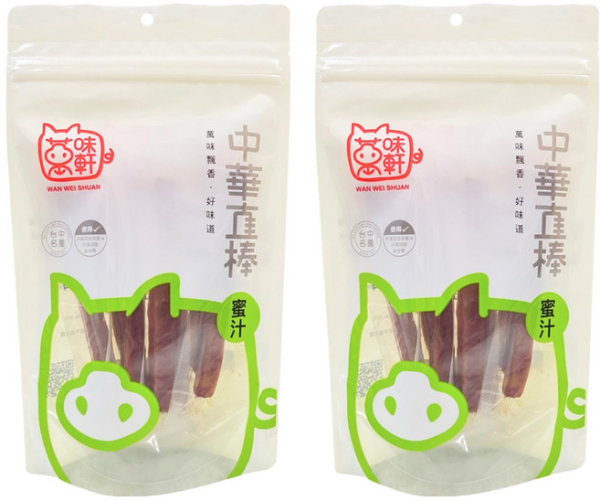 萬味軒 中華直棒蜜汁豬肉乾, 120g, 2包
