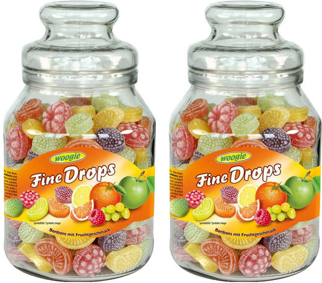 우기 후르츠향 파인 드롭스 병캔디, 966g, 2개