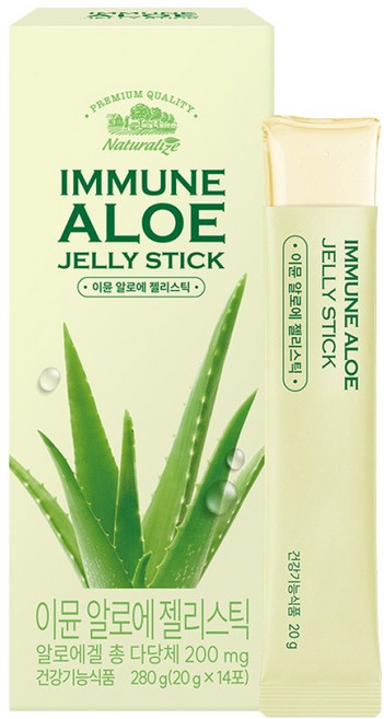 네추럴라이즈 이뮨 알로에 젤리스틱, 280g, 1개