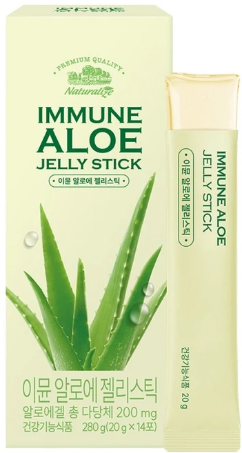 네추럴라이즈 이뮨 알로에 젤리스틱, 280g, 1개 - 쿠팡
