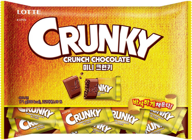 롯데웰푸드 미니 크런키, 171g, 1개