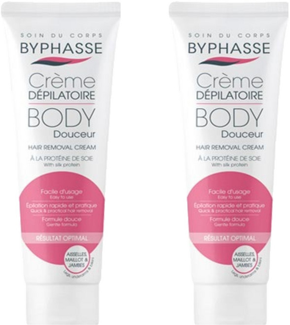바이빠세 제모 크림 실크프로틴, 125ml, 2개