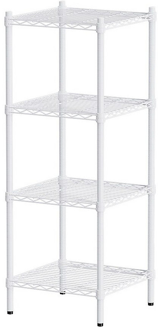 dayneeds 日需百備 輕型烤漆架 鐵力士架 收納 鞋架 展示架, 白色, 4層