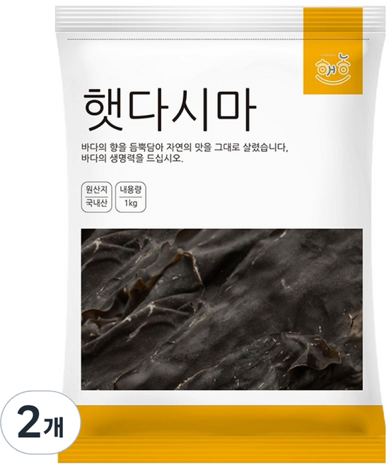 해농 햇다시마, 1kg, 2개