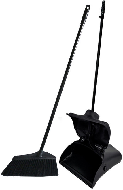 월드크린 로비프로 빗자루 세트, 1세트, 올블랙