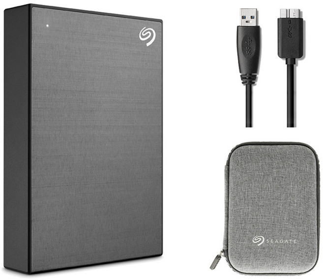 씨게이트 One Touch 외장하드 STKZ4000404 데이터복구+ 파우치 +USB케이블, 4TB, 스페이스그레이