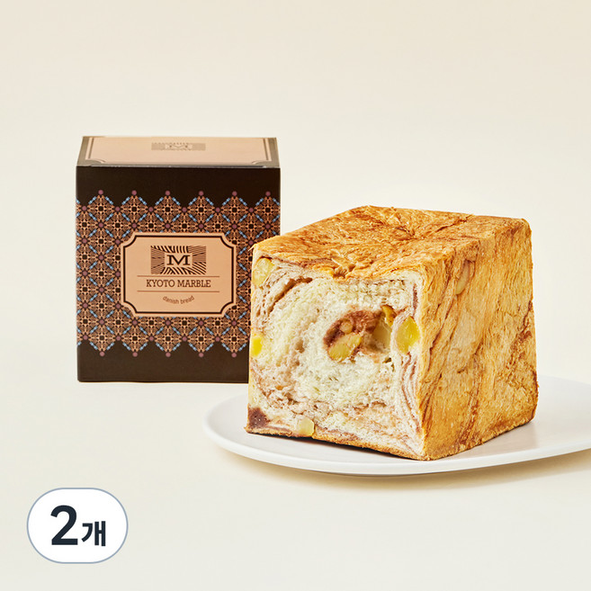 교토마블 마론 데니쉬 식빵, 623g, 2개