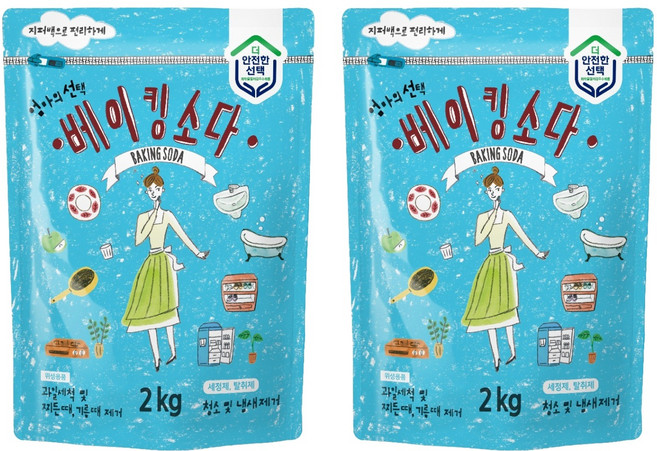 엄마의선택 베이킹소다, 2kg, 2개