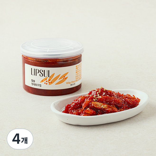 입술 명태회 무침, 150g, 4개