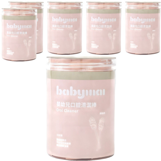 BABYMAI 寶寶買 口腔清潔棒 螺旋款, 白色, 6個, 30個裝