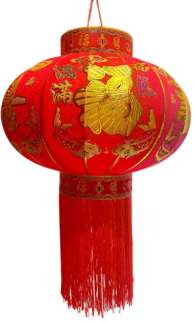 摩達客 農曆春節元宵 萬事如意金線大紅燈籠 80cm + LED50燈USB充電式燈串暖白光 附遙控, 金線大紅色, 1組