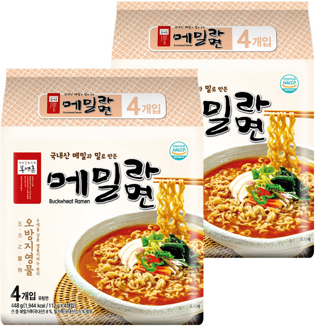 봉평촌 메밀라면 112g, 8개