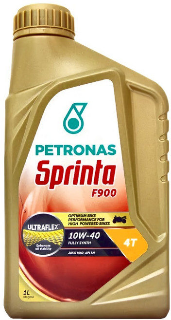 PETRONAS Sprinta F900 10W40 4T 全合成機油 1L, 10W-40, 1瓶