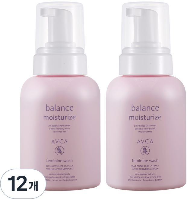 아브카 퓨어 앤 버블 약산성 여성청결제, 300ml, 12개