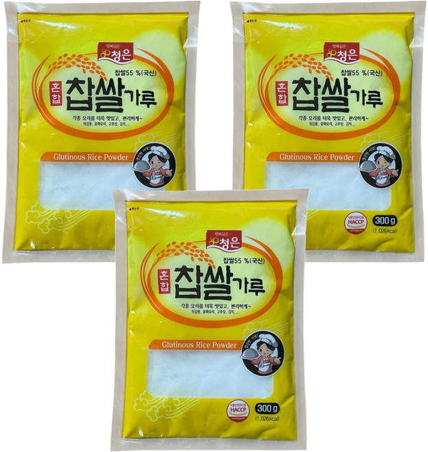 청은에프엔비 혼합 찹쌀가루, 300g, 3개