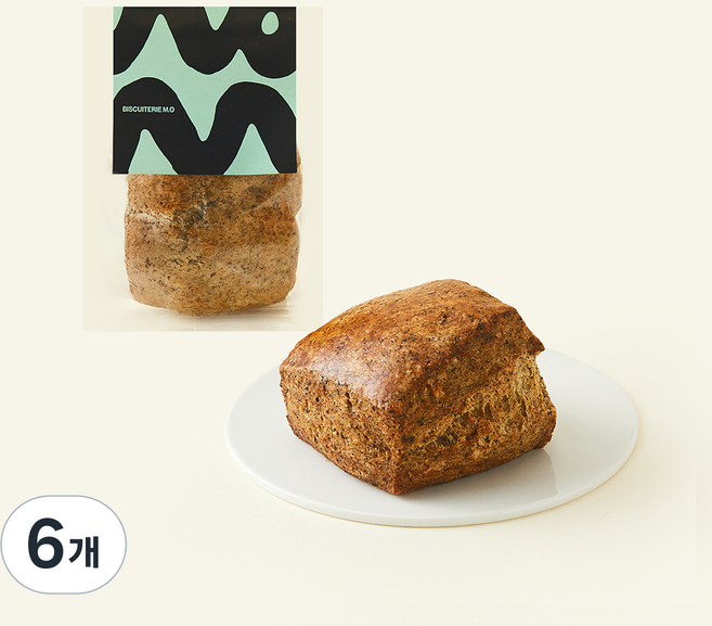 비스퀴테리 엠오 얼그레이 스콘, 90g, 6개, 1개입