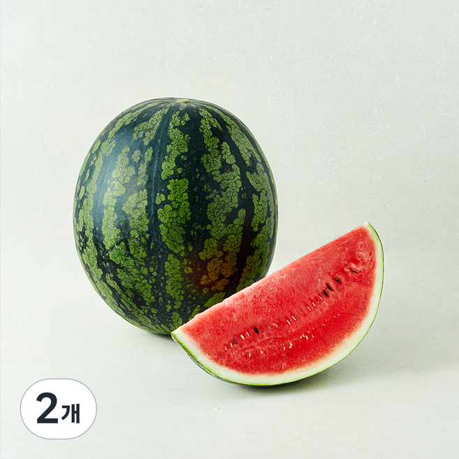 산지직송 당도선별 11brix 수박, 2개, 10kg 이상