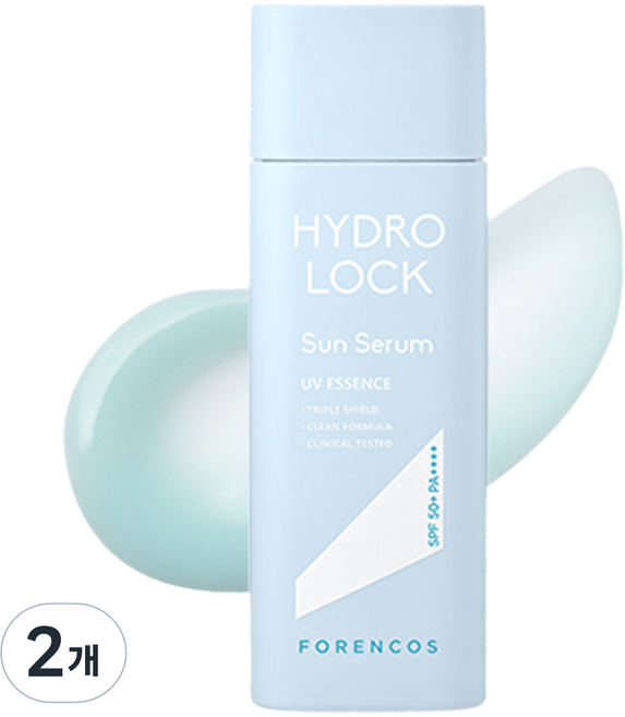 포렌코즈 트리플 쉴드 하이드로 락 선세럼 SPF50+ PA++++, 2개, 50ml