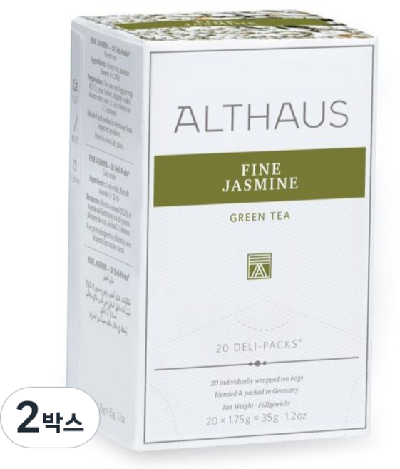알트하우스 파인 자스민, 2박스, 20개입, 1.75g