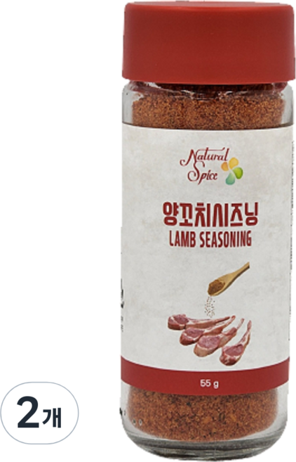 내츄럴스파이스 양꼬치시즈닝, 55g, 2개