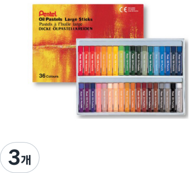 펜텔 오일파스텔, 36색, 3개
