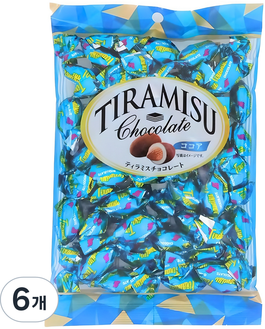 유우카 티라미수 초콜릿, 160g, 6개