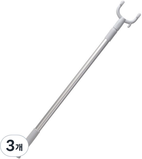 코히모 길이 조절 가제트 옷걸이 가제트봉 옷걸이스틱 봉행거 4W396, 그레이, 3개