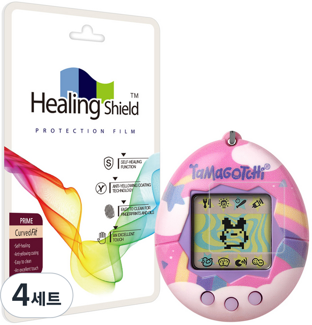 Healing Shield Prime 高光澤螢幕保護貼 2p 組, 4套, 單一顏色, 數碼蛋 原創