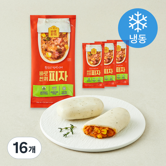 낭만부부 바로한끼 피자 (냉동), 100g, 16개, 1개입