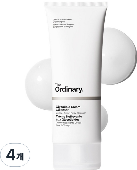 디오디너리 글라이코리피드 크림 클렌저, 4개, 150ml