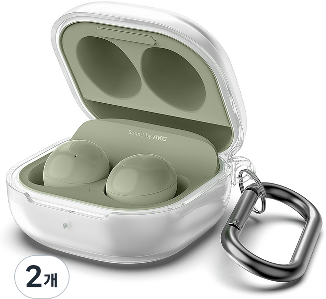 GOOSPERY 混合透明果凍登山扣保護殼, 透明, Galaxy Buds2 pro/Buds2/Buds Live/Buds Pro