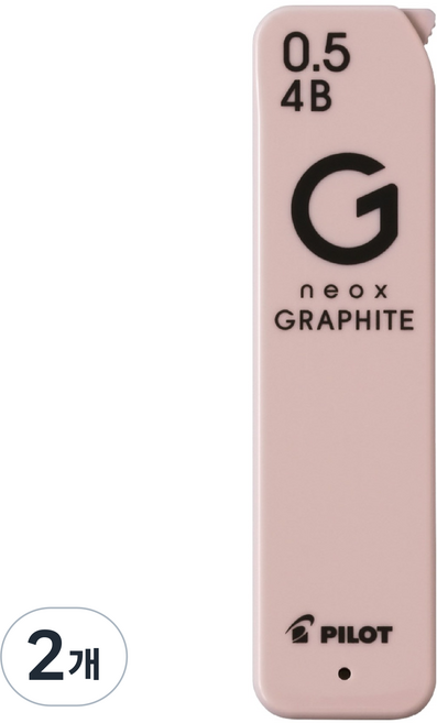파이롯트 new 네옥스 그라파이트 샤프심 4B, 2개, 0.5mm