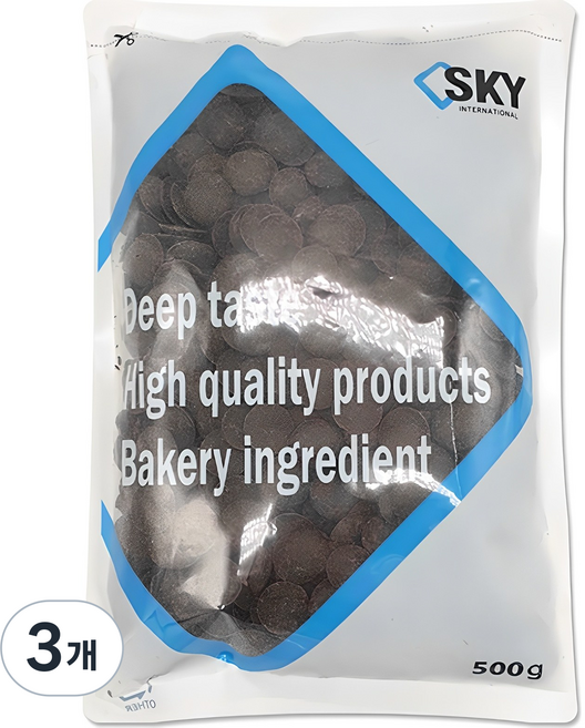 이르카 키론카오 다크 코팅초콜릿, 3개, 500g
