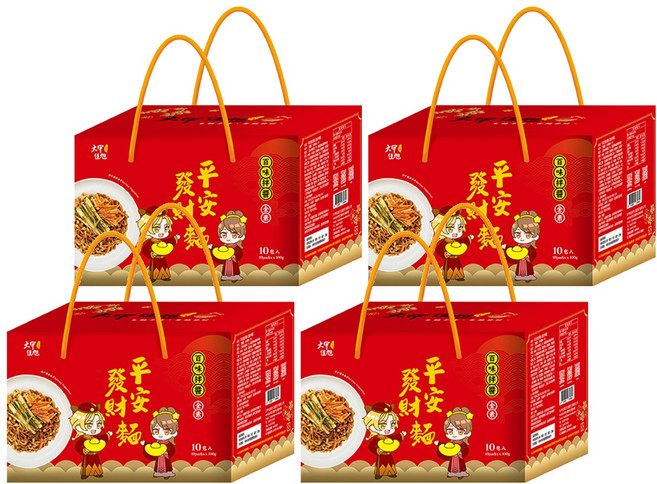 大甲佳旭 平安發財麵 Set 嚴選非基因改造黃金小麥 非油炸無漂白, 40包
