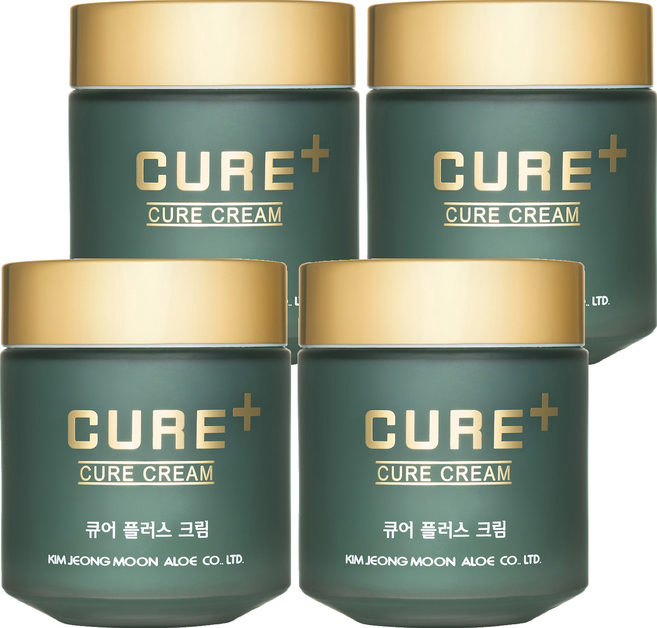 KIMJEONGMOON-ALOE Cure Plus 乳霜, 4個, 80g