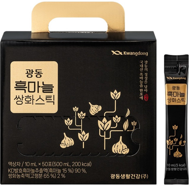 광동 흑마늘 쌍화스틱 50포, 1개, 500ml