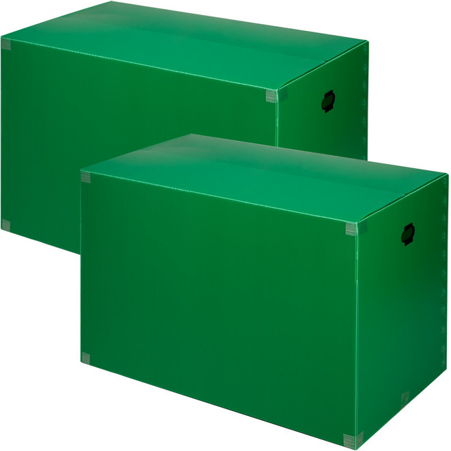 코멧 두꺼운 특대형 이사박스 3T 12호, 그린, 2개