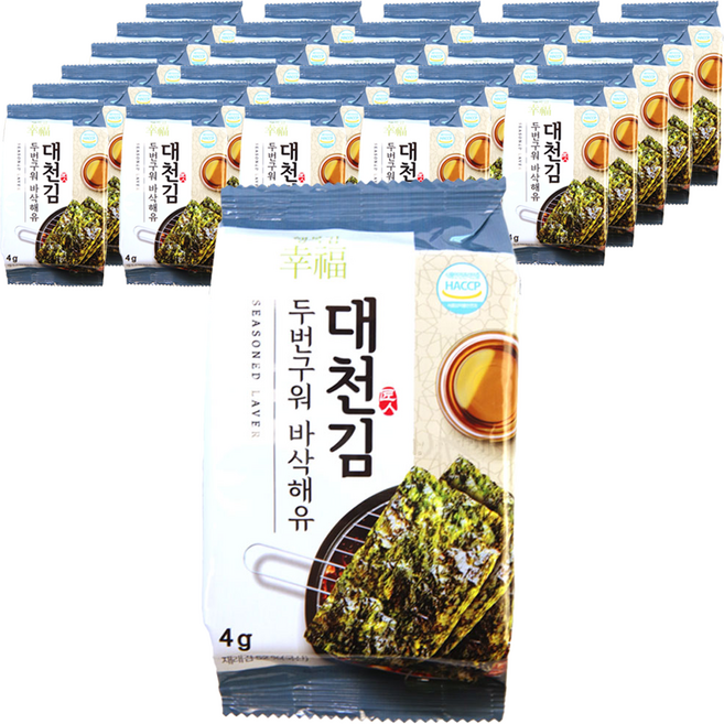 만세보령 대천 행복김, 4g, 160개