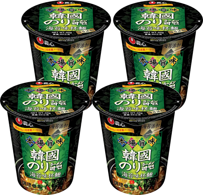 NONGSHIM 農心 海苔味 杯麵 65g, 4個