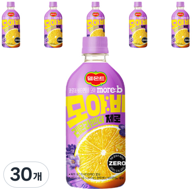 델몬트 모아비 레몬라벤더 제로, 30개, 500ml