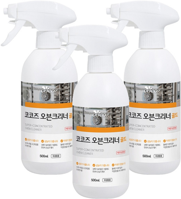 코코즈 오븐크리너 골드, 500ml, 3개