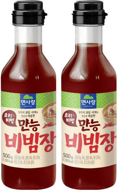 면사랑 요리비법 만능비빔장, 500g, 2개