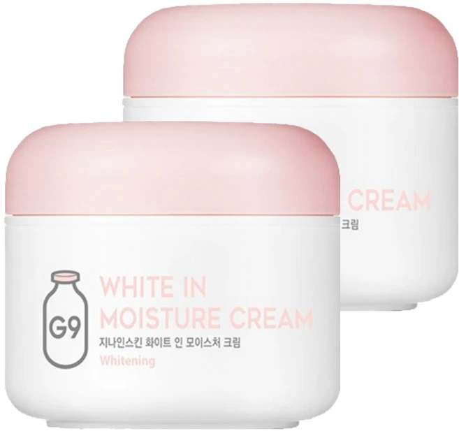 지나인스킨 화이트 인 모이스처 크림, 100ml, 2개 - 쿠팡