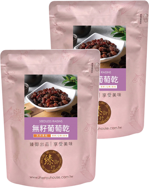 臻御行 無籽葡萄乾, 2個, 300g