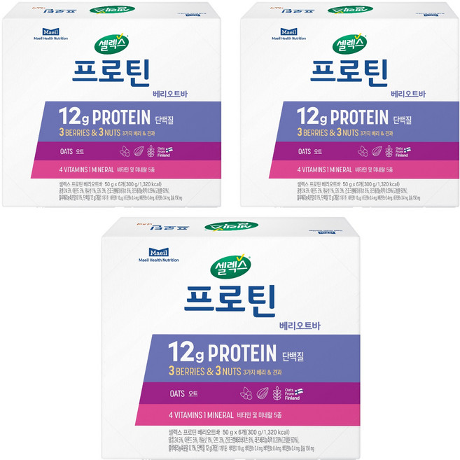 Selex 高蛋白能量棒 莓果堅果口味, 300g, 3盒