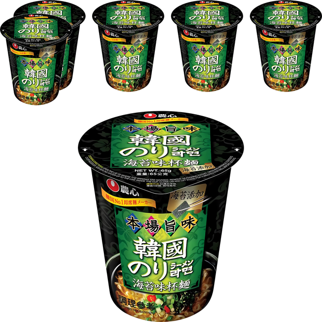NONGSHIM 農心 海苔味 杯麵 65g, 6個