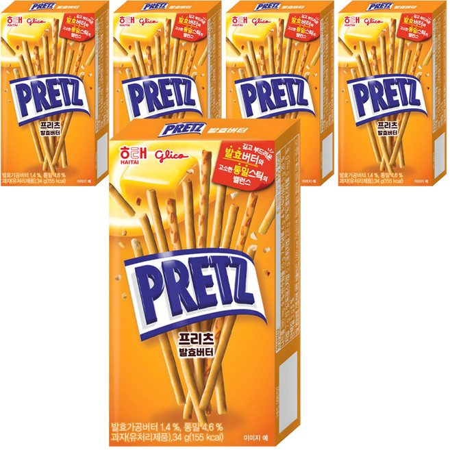 프리츠 발효버터, 34g, 5개