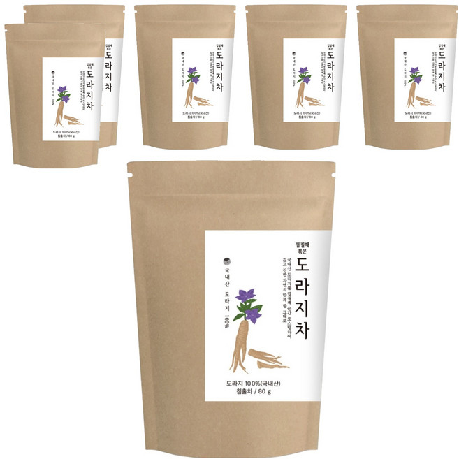 자연지애 도라지차, 80g, 1개입, 6개